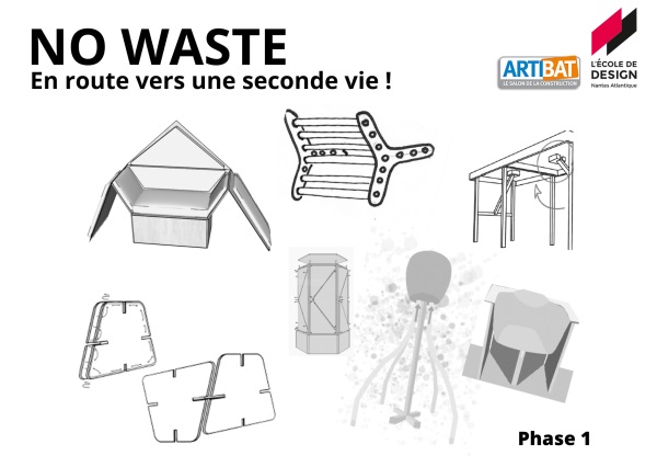 les projets No Waste de l'Ecole de Design de Nantes