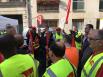 Une manifestation pour défendre un syndicaliste devant le siège de la FFB
