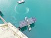 Une ferme de panneaux photovoltaïques implantée en mer, première en France
