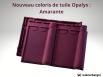 Koramic dévoile Amarante, un nouveau coloris rouge intense pour le modèle de tuile Opalys