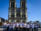 100 jeunes « sur la route des maçons » avec une gargouille pour Notre-Dame