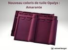 Koramic dévoile Amarante, un nouveau coloris rouge intense pour le modèle de tuile Opalys