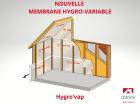 Ubbink présente l’HYGRO’VAP une membrane pare-vapeur hygro régulante.