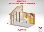 Ubbink présente l’HYGRO’VAP une membrane pare-vapeur hygro régulante.