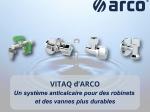 VITAQ d’ARCO : un système anticalcaire pour des robinets et des vannes plus durables