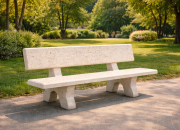 Banc béton classique