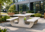 Table pique nique béton classique