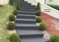 Micro-béton pour escalier