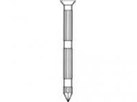 Pointe à Béton Striée Electrozinguée