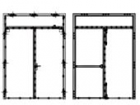 Bloc-porte 1 vantail + imposte 1 V + I