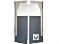 Rideau à lanière-porte simple