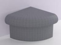 Banc Atika 1/4 rond compact 450×450 le m