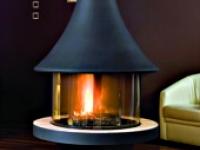 Cheminée eva 992 centrale vitrée