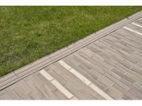 Bordure en terre cuite pour délimitation d'espaces verts ou terrasses