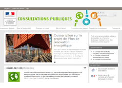 Lancement d’une concertation sur le projet de plan de rénovation énergétique