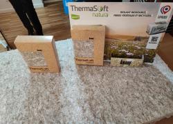 Pour l'isolation thermique, Thermasoft natura de Knauf combine fibres biosourcées & fibres recyclées