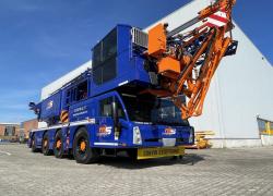 MS Levage prend le virage de la décarbonation avec sa grue à tour mobile électrique