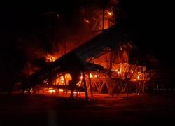 Granulats : un site détruit par les flammes, la piste criminelle privilégiée