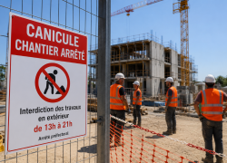 Canicule : les chantiers contraints de s'arrêter l'après-midi dans plusieurs départements