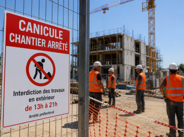 Canicule : les chantiers contraints de s'arrêter l'après-midi dans plusieurs départements