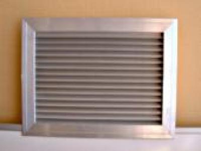 Ventilation aluminium 90°