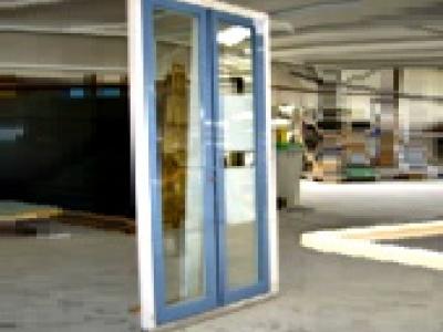 Porte fenetre en bois+alu