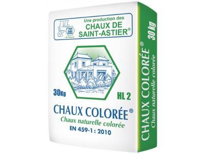 Chaux colorée