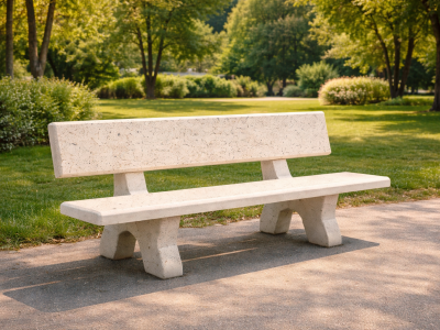 Banc béton classique