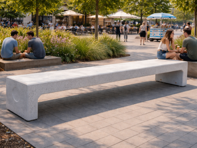 Banc monobloc béton