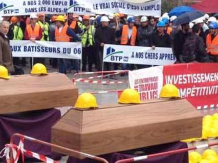 Un quart des faillites d’entreprises touche le BTP