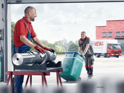 Les lavettes réutilisables MEWA contribuent à la sécurité des employés