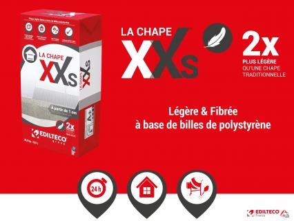 La Chape XXs®, deux fois plus légère qu’une chape traditionnelle !