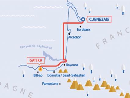 Le tracé de la future ligne électrique France-Espagne validé