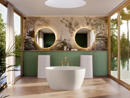 Round, by Acquabella, la petite baignoire qui a tout d'une grande