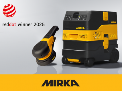 Mirka® DEROS RS et Mirka® DEXOS récompensés aux Red Dot Design Awards