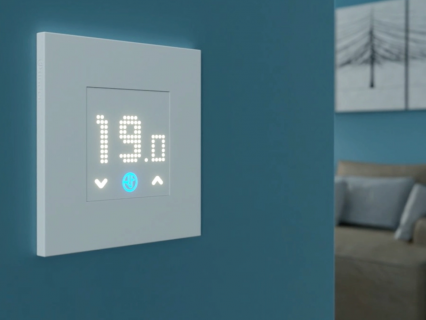 Thermostat mural rétroéclairé FINDER : design épuré et fonctions simples