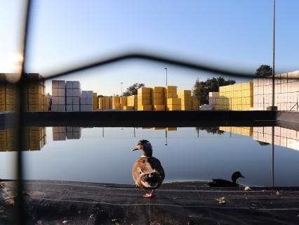 Usine Xella de Mios : la fabrication du bloc de béton cellulaire en images