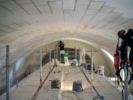 L’église Saint-Martin renaît à l’identique grâce au savoir-faire des Métiers du Plâtre