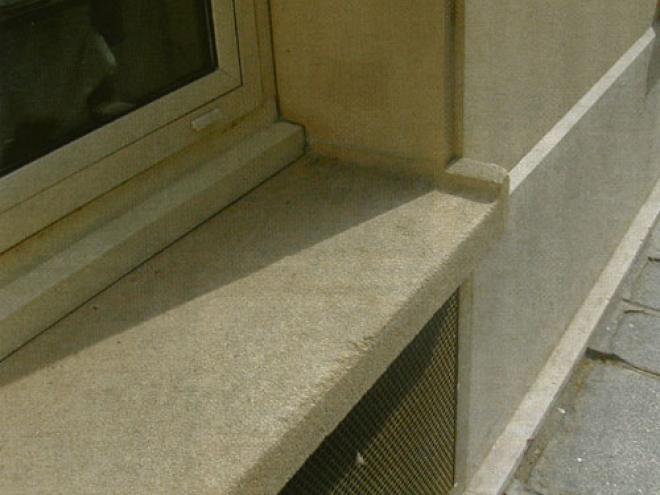 Seuil pour porte fenêtre coulissante avec rejingot de 7 cm, traditionnel,  profondeur 38, longueur 160 cm 