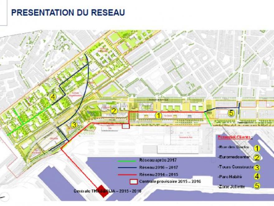 Un quartier est chauffé et climatisé à l'eau de mer à Marseille