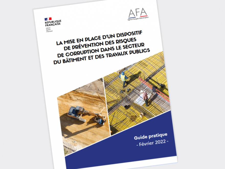 Un guide contre la corruption à destination du secteur du BTP