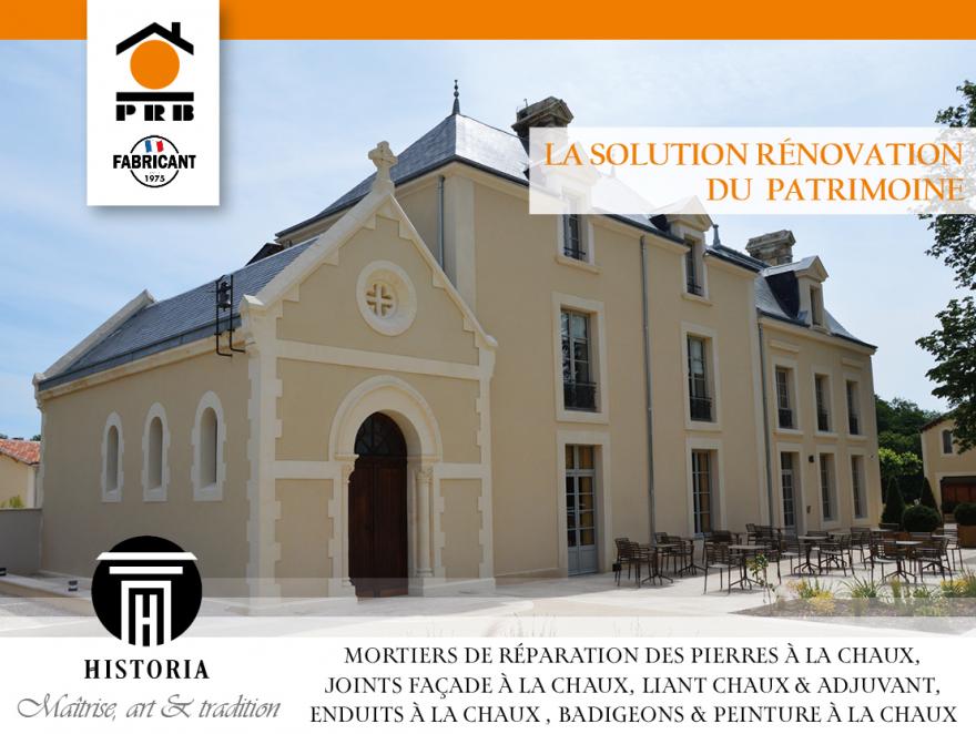 Rénovation des bâtiments anciens : PRB propose HISTORIA