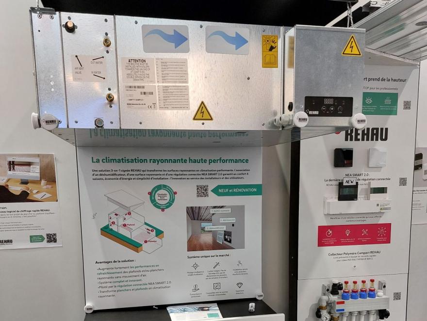 Thermostat d’ambiance NEA et nouvelle gamme de ventilo-convecteurs chez REHAU