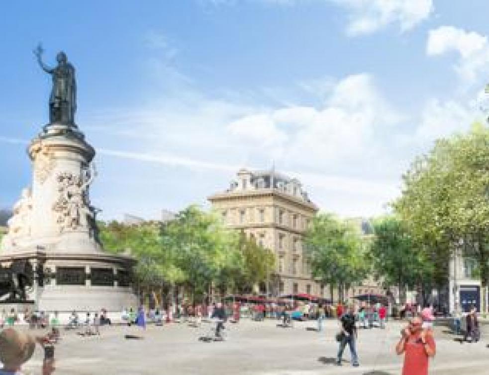 Paris : plus de piétons place de la République ?