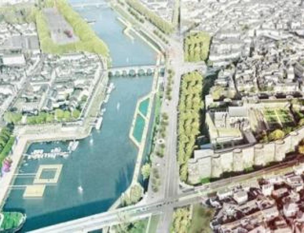 Angers: 3 projets en lice pour les berges de la Maine