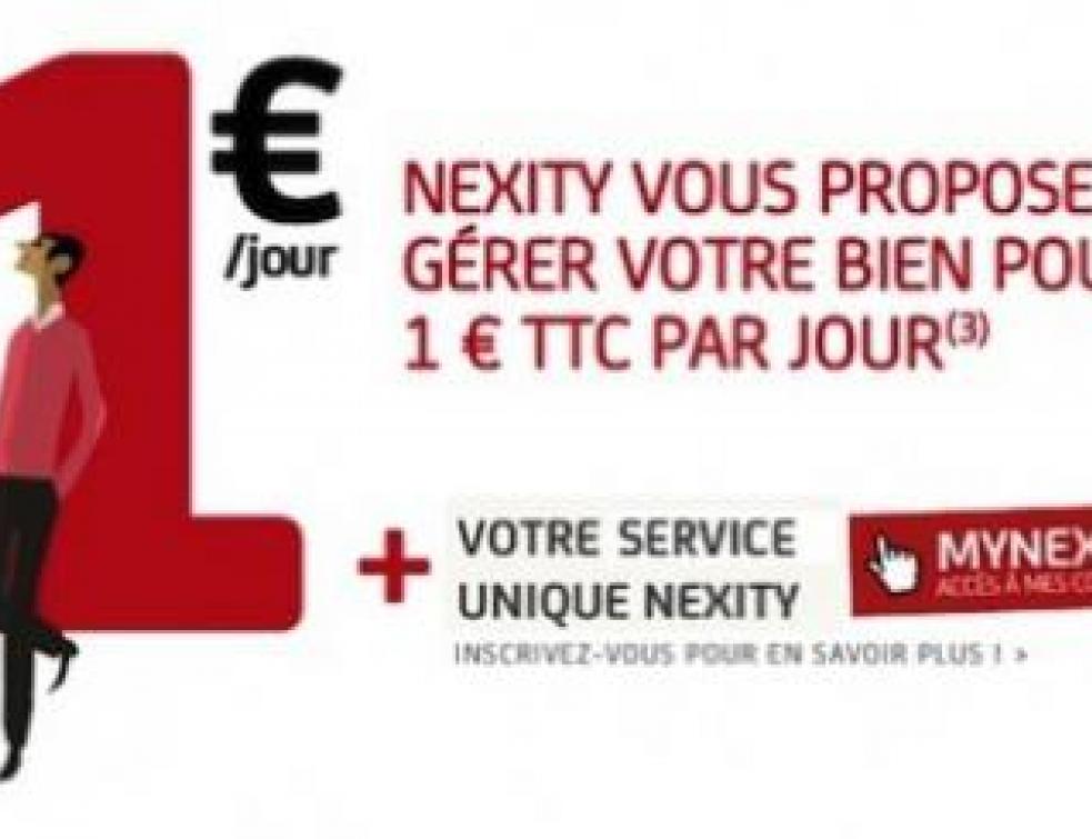 Gestion locative: Nexity lance un forfait à 1 euro par jour