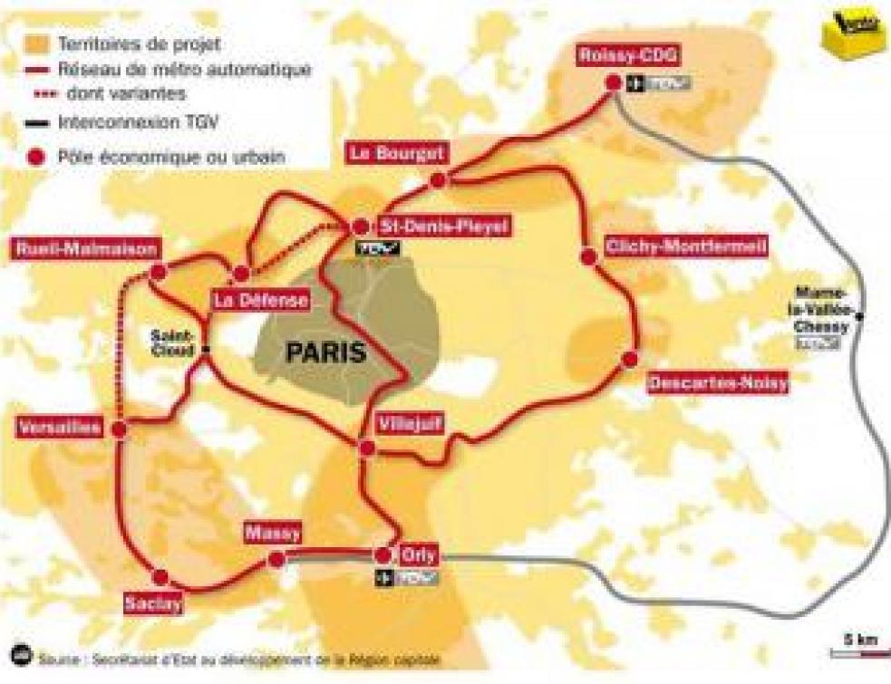 Supermétro parisien: pas d'inquiétude pour son financement