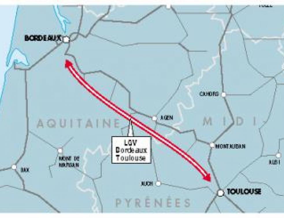 Le projet de LGV Bordeaux-Toulouse est confirmé