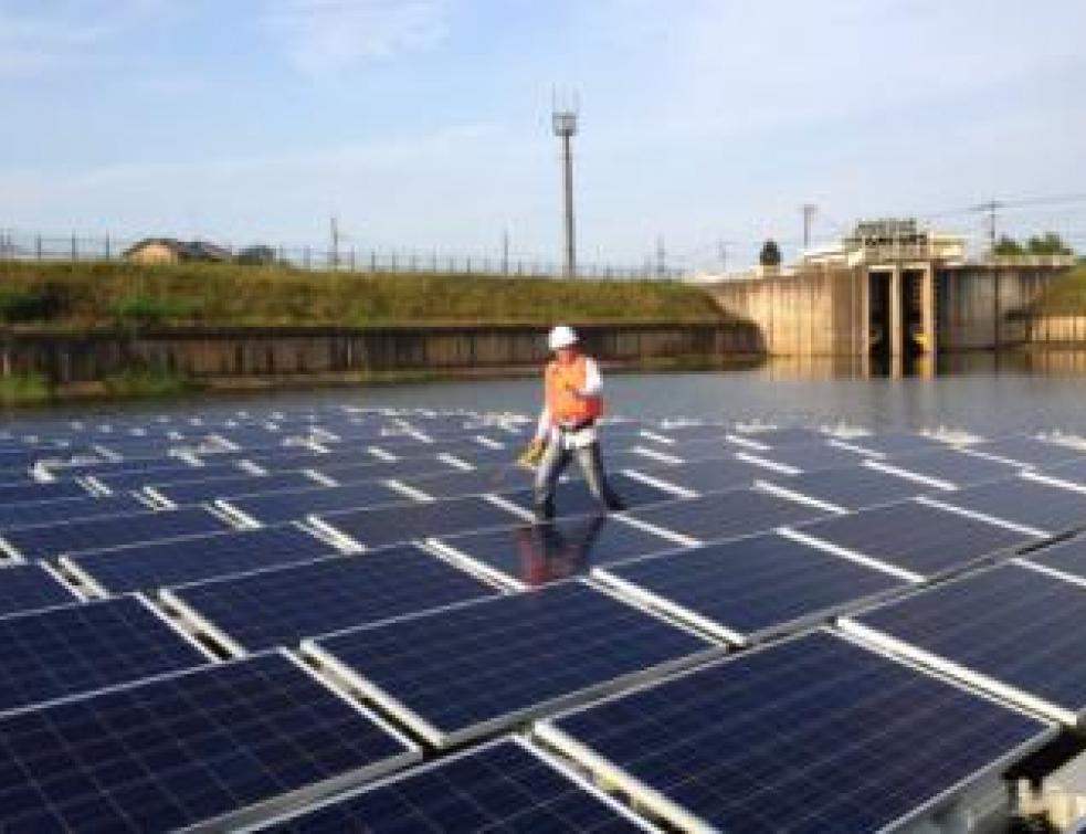 Une PME française vend au Japon une centrale solaire flottante