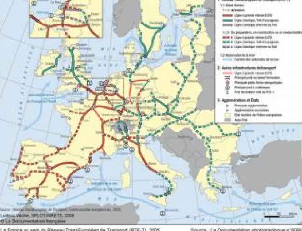 9 projets de réseaux transeuropéens de transports à l'étude
